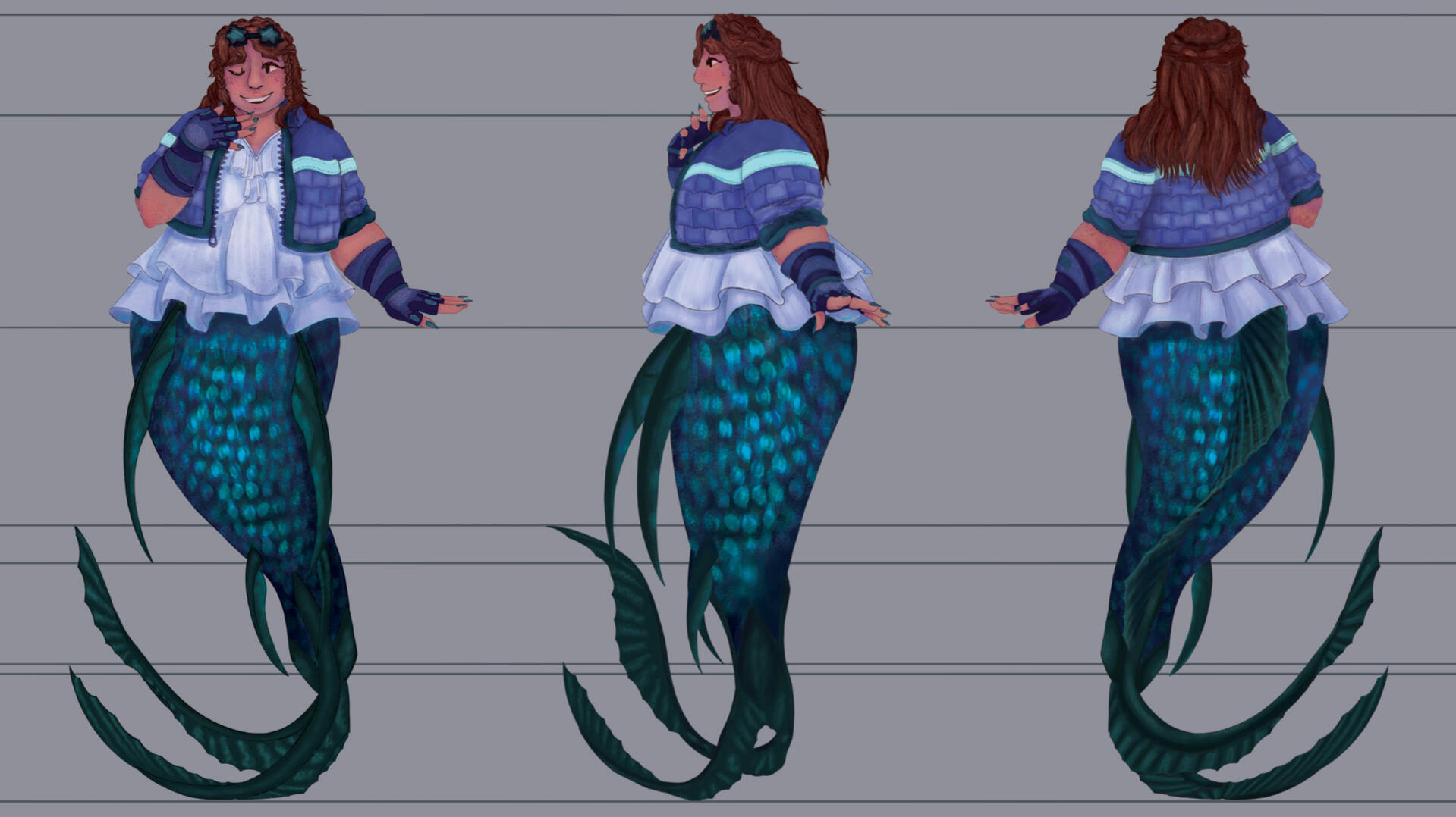 Mermaid Racer Turnaround
